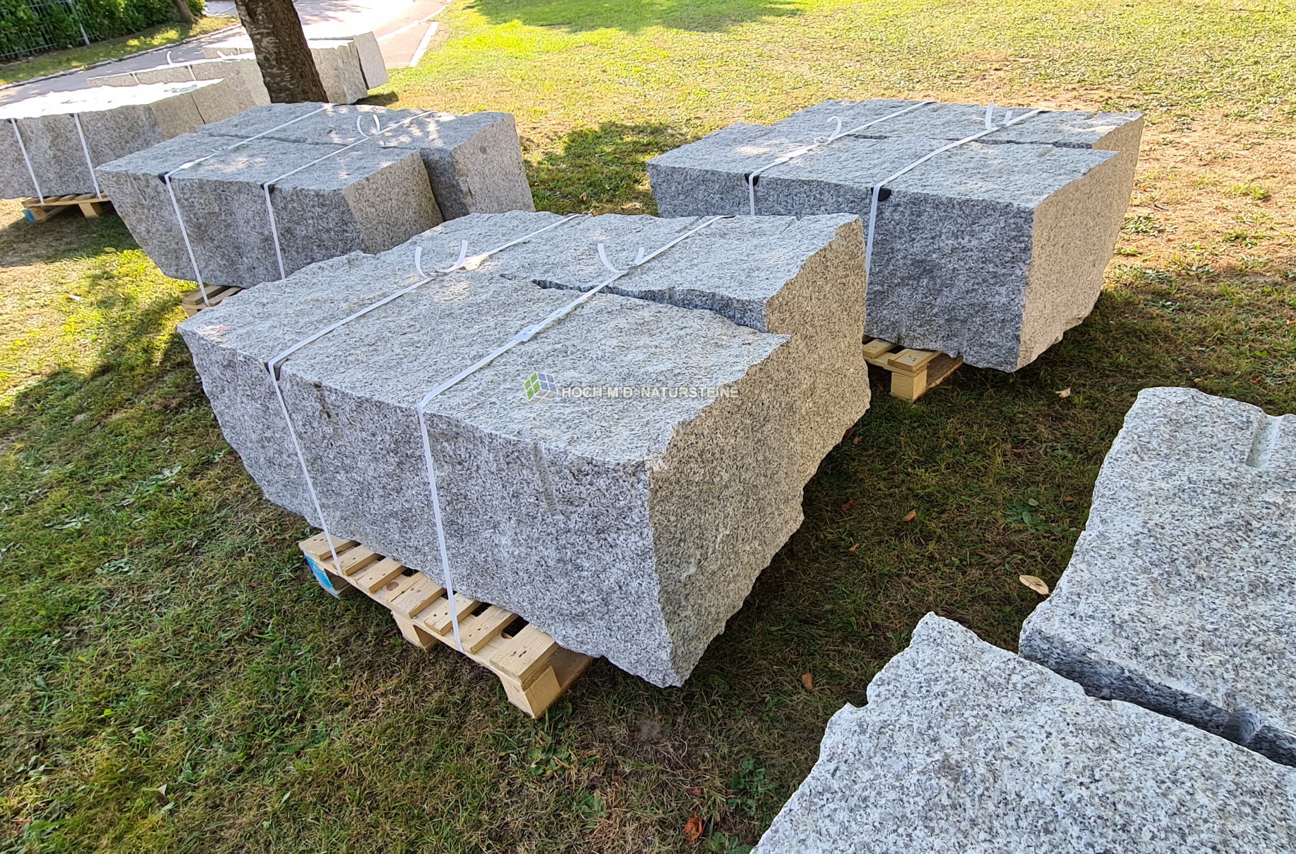 Granit Blöcke Mauersteine