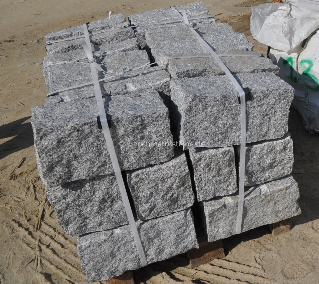 20/20/40 cm Granit Mauersteine alle Seiten gespalten
