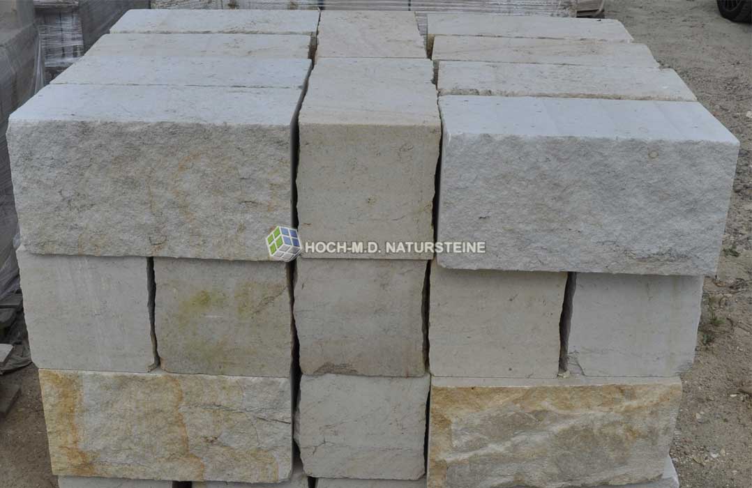Sandsteinmauersteine Flavus 20x20x40 cm, Sandsteinsteine aus Schlesien, Sandstein Mauersteine