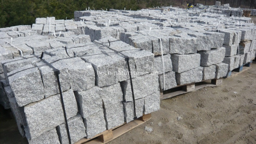 Granitmauersteine Laban grau alle Seiten gesägte