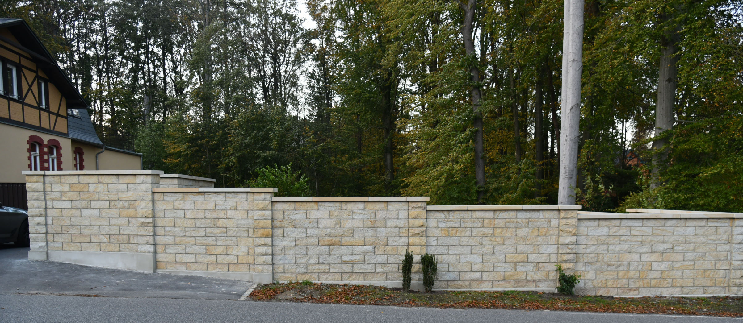 Sandstein Flavus Mauersteine 4-fach gesägt bzw. Lager- und Stoßfugen gesägt 20/20/40 cm