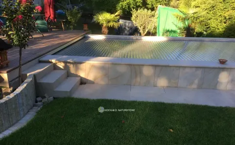 Quarzsandstein-Pool-Boden-Platten