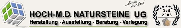 Granitsteine und Sandstein Pflastersteine, Mauersteine, Platten, Stufen und mehr ...