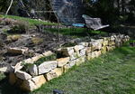 Sandstein Romus, Mauer, Bruchsteine, Gartensteine
